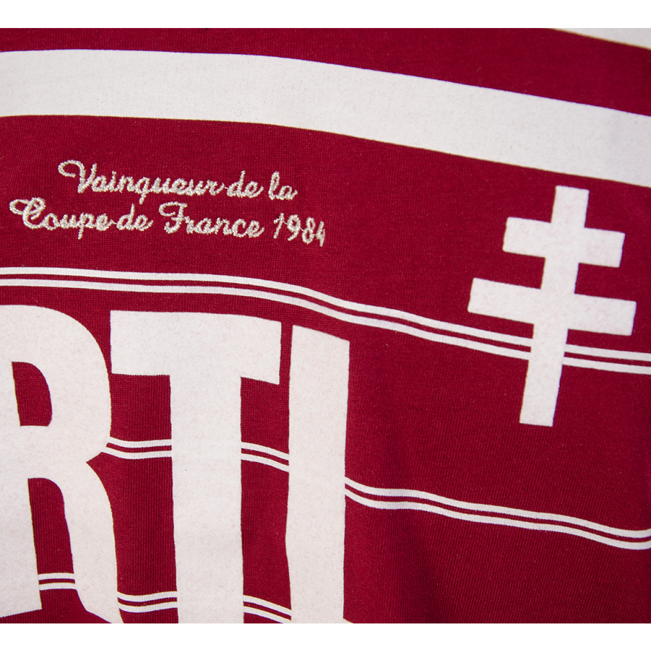 COUPE DES VAINQUEURS DES COUPES 1988/89 - maillot porté fc metz