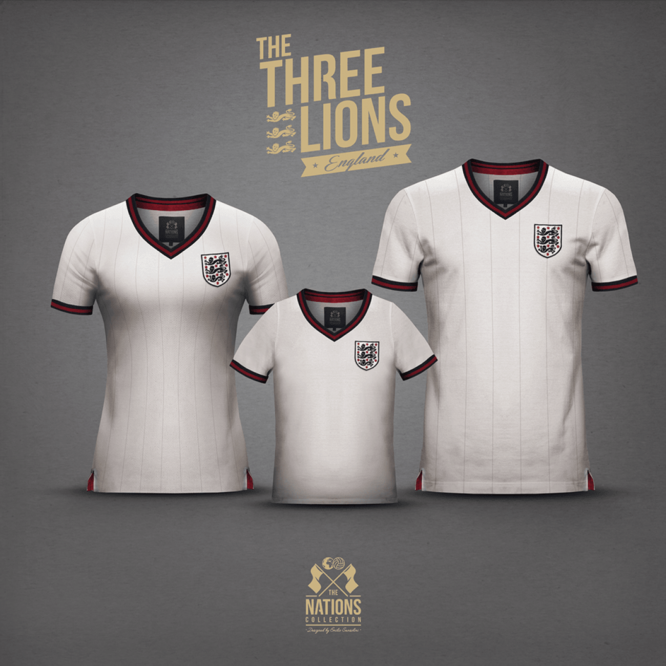 England The Three Lions Retrofootball