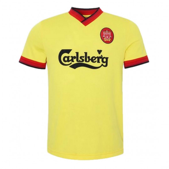 Liverpool FC 1997-98 away vintage football yellow shirt