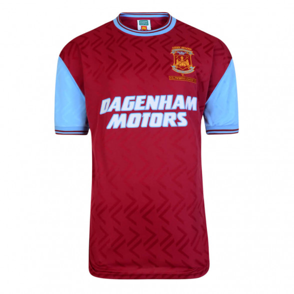 West Ham 1994 vintage football shirt. Bobby Moore Memorial Match 7/03/1994.