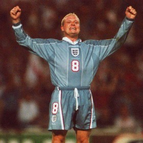 England 1996 Away vintage football shirt