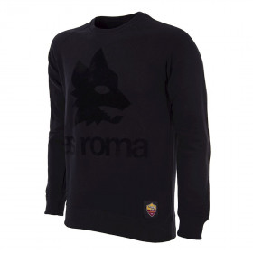 AS Roma Black Out Retro Logo Sweater