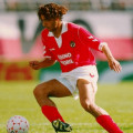 Rui Costa wearing SL Benfica 1992-93 shirt