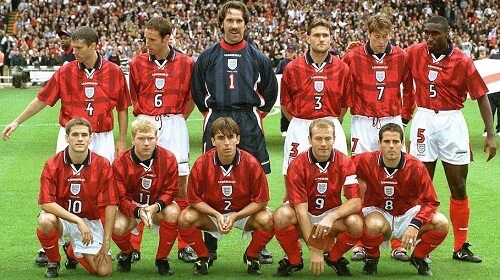 England 1998 football shirt