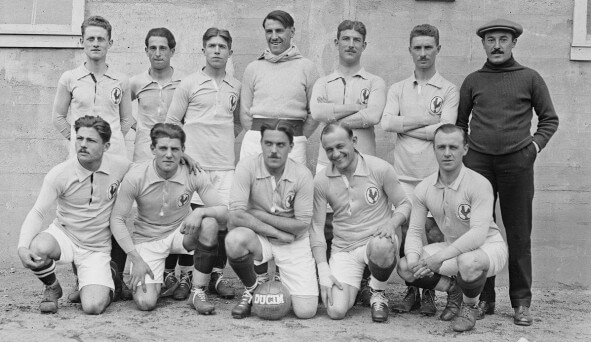 France football team in the 1920s