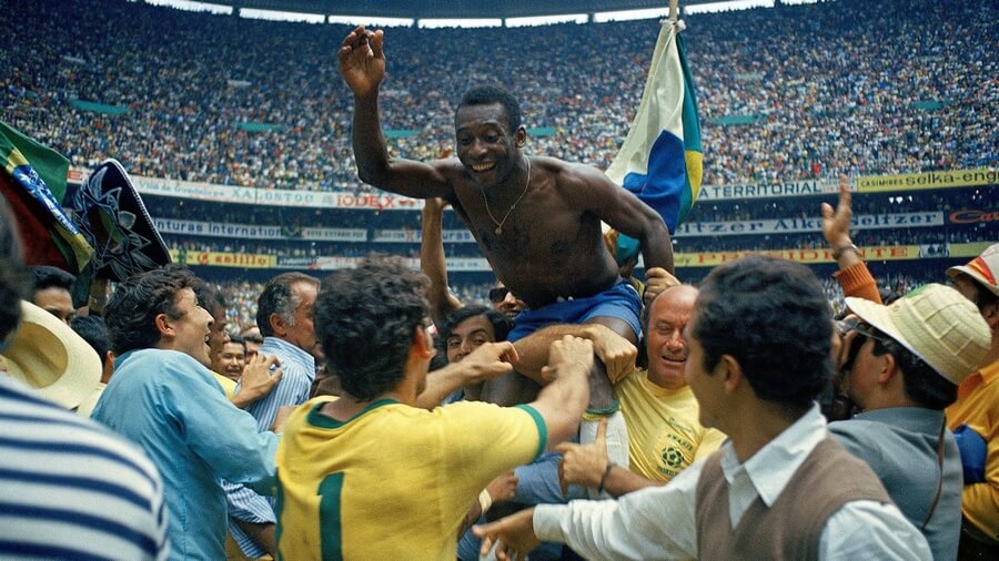 Pele Brasil Champions World Cup 1970